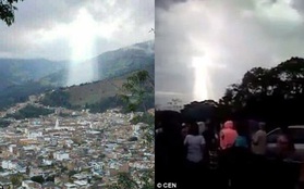 Sau thảm họa lở đất tại Colombia, người ta thấy một bóng hình như của Chúa xuất hiện trên bầu trời
