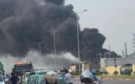 Cháy lớn kèm theo tiếng nổ tại trạm điện 110kV gần công ty Samsung Thái Nguyên