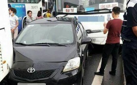 Thái Nguyên: Xe chở công nhân gây tai nạn liên hoàn trên cao tốc