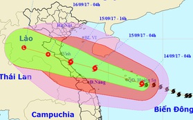 Bão số 10 có thể giật cấp 15, sức gió 150km/h trước khi đổ bộ Nghệ An - Quảng Trị