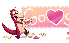 Google thay đổi doodle thành mini game chào mừng ngày Valentine