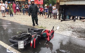Bình Thuận: Sinh viên tử vong sau va chạm với xe container