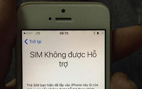 SIM ghép 4G đã bị khoá, người dùng iPhone lock hết sức cẩn thận!