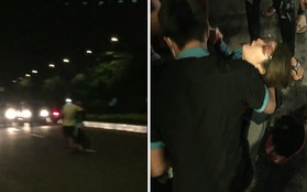 Vũng Tàu : Thanh niên nghi ngáo đá cầm dao uy hiếp phụ nữ mang thai làm náo loạn đường phố