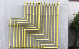 Ngắm 14 đường ống được lắp đặt chuẩn như xếp lốp