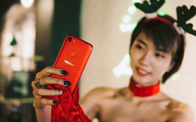 Mở hộp và trên tay phiên bản OPPO F5 RAM 6GB màu đỏ rực chào Giáng Sinh