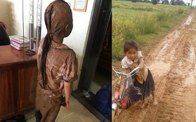 Xót xa cảnh học sinh đầu tóc lấm lem, lội bùn đến trường ở Đắk Lắk