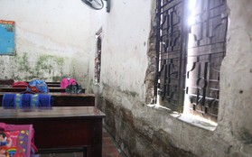 Bên trong ngôi trường xuống cấp khiến 16 học sinh bị rơi từ tầng 2 ở Bắc Ninh