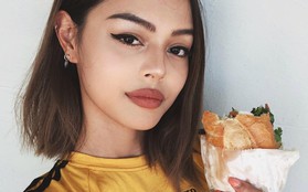 Lily Maymac khéo "nịnh" fan Việt khi khoe ảnh ăn bánh mì