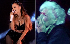 Bà của Ariana Grande sửng sốt khi xem cháu hát tục tĩu trên sân khấu