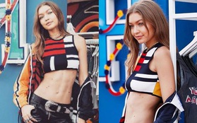 Đừng xem nếu không muốn "phát thèm" vòng 2 săn chắc, không chút mỡ thừa của Gigi Hadid