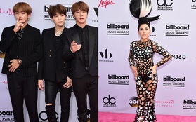 Thảm đỏ Billboard Awards: BTS xuất hiện điển trai cùng các sao quốc tế ăn mặc kỳ quái