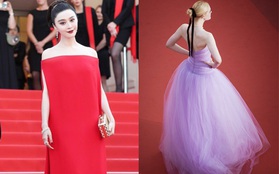 Phạm Băng Băng "đã chịu" lấy lại phong độ, đẹp không thua kém Elle Fanning trên thảm đỏ Cannes