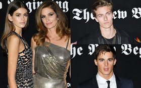 Đêm tiệc toàn siêu mẫu đẹp trai xinh gái: Mẹ con Cindy Crawford, Lucky Blue Smith, thầy giáo đẹp nhất thế giới