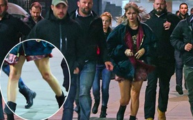 Taylor Swift mình dây ngày nào giờ lộ cặp đùi to, béo lên thấy rõ trên trường quay MV mới