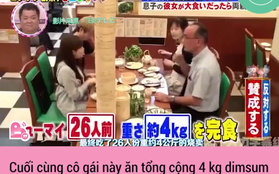 Cô gái Nhật ăn hết phần ăn dimsum của 26 người khi đi ra mắt