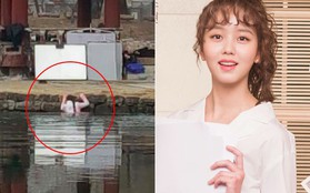 Fan xót xa khi Kim So Hyun mặc đồ mỏng manh, lao xuống hồ giữa trời lạnh âm 9 độ C