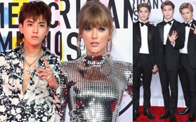 Dàn siêu sao đổ bộ thảm đỏ AMA 2018: Taylor Swift "chói lóa" cả sự kiện, nhiều đại diện Kpop cũng xuất hiện