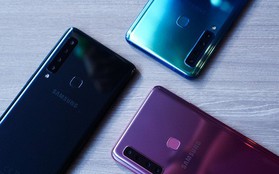 Ảnh thực tế Samsung Galaxy A9 (2018) và Galaxy A7 vừa ra mắt: Thiết kế gọn, màu Gradient đẹp mắt, nhiều camera tốt