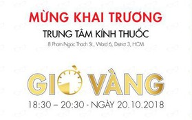 Giờ vàng – Mua kính hiệu tặng kính hiệu nhân dịp khai trương Eyewear HUT Optical