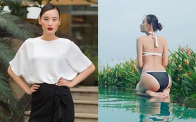 Lê Thúy diện bikini khoe vòng 3 chạm mốc 90cm, ngầm thông báo đã hết thời ngoại hình gầy “báo động”