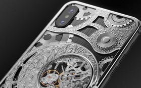 iPhone XS cực độc từ nước Nga, mang trên lưng cả một chiếc đồng hồ cơ lộ máy, giá từ 6000 USD