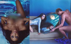 Kim Kardashian gây tranh cãi với loạt ảnh sexy: Hết khoe vòng 1 lại tạo dáng bên mẫu nam khỏa thân