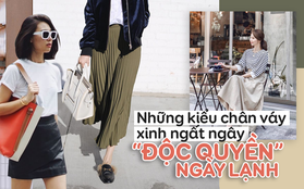 Những kiểu chân váy xinh ngất ngây, đầy sang chảnh, "độc quyền" cho ngày lạnh