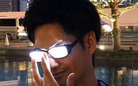 Chàng trai Nhật Bản tự chế kính mắt phát sáng, đeo vào trông chẳng khác gì nhân vật bước ra từ Conan