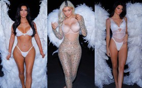 Ngôi nữ hoàng Halloween 2018 thuộc về chị em Kardashian với màn hóa trang thiên thần Victoria's Secret đẹp xuất sắc!