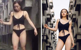 Lộ ảnh vóc dáng chưa qua photoshop của "hot girl ngủ gật" Hưng Yên nổi tiếng MXH nhờ gợi cảm