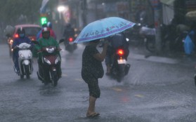Ảnh hưởng của bão số 9, hàng loạt tuyến đường Sài Gòn ngập nặng trong cơn mưa dai dẳng cả ngày