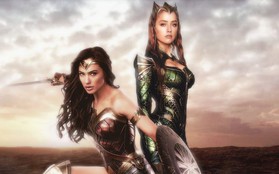 Khoảnh khắc màn ảnh nhìn là đứng tim của hai nàng công chúa Mera và Wonder Woman