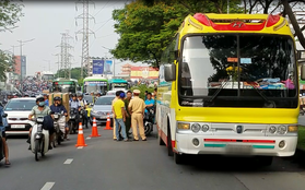 TP.HCM: Vợ thiếu uý công an mang thai hơn 5 tháng nhập viện sau va chạm với xe khách