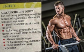 Cư dân mạng phẫn nộ với bài báo "Cách nhận biết Gay": Đi tập gym, mặc đồ hiệu, áo bó thì là người đồng tính!