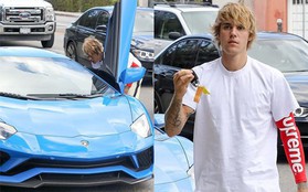 Justin Bieber lái siêu xe 10 tỷ và đi giày 110 triệu đồng chỉ để đến phòng gym