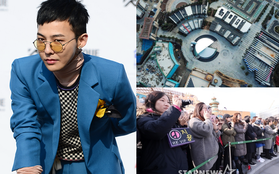 Trước khi nhập ngũ, G-Dragon gây náo loạn tại buổi khai trương quán cafe riêng siêu ấn tượng ở khu phức hợp 40 nghìn tỉ