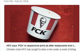 Gần 900 cửa hàng đóng cửa vì thiếu thịt gà, KFC tung print ad xin lỗi: “FCK, We’re Sorry”