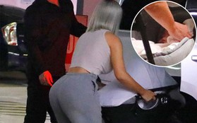 Kim Kardashian khoe vòng 3 khủng khi lần đầu lộ diện với con gái mới sinh