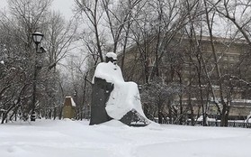Tuyết rơi dày ở mức kỷ lục trong vòng 100 năm qua ở Moscow