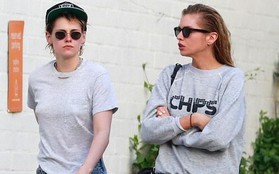 Kristen Stewart đã hết trọc đầu, nhưng vẫn cool ngầu, nam tính khi đi bên bạn gái