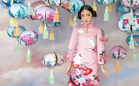 Châu Bùi gây ấn tượng với vẻ đẹp truyền thống trong bộ sưu tập váy Tết