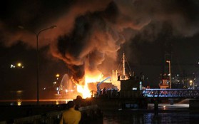 Cháy tàu chở dầu ở Hải Phòng: Không có thiệt hại về người