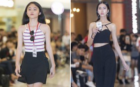 Mẫu 13 tuổi catwalk ấn tượng gây sốt, xuất hiện thí sinh giống Hoàng Thùy tại buổi casting VIFW Xuân/Hè 2018