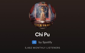 Chi Pu không có single nào trên Spotify, chỉ có đúng 1 bài đồng ca hát cùng dàn sao khác