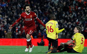 "Messi Ai Cập" ghi 4 bàn, Liverpool hủy diệt Watford tại Anfield