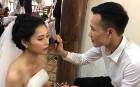 Chú rể dành 6 tháng học make-up để tự tay trang điểm cho vợ khi chụp hình cưới