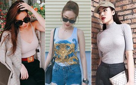 Street style sao: Loạt sao Việt đã bắt đầu khoe dáng với áo phông, áo ba lỗ mát mẻ