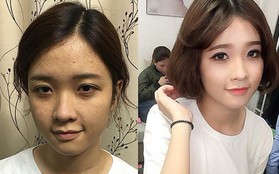 Chùm ảnh: Khoảng cách xa nhất trên đời này là mặt mộc và sau make up của chị em