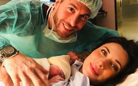 Ramos và bạn gái hơn 8 tuổi hạnh phúc chào đón cậu con trai thứ ba